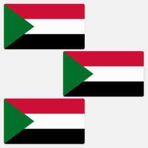 Étiquettes Drapeau du Soudan