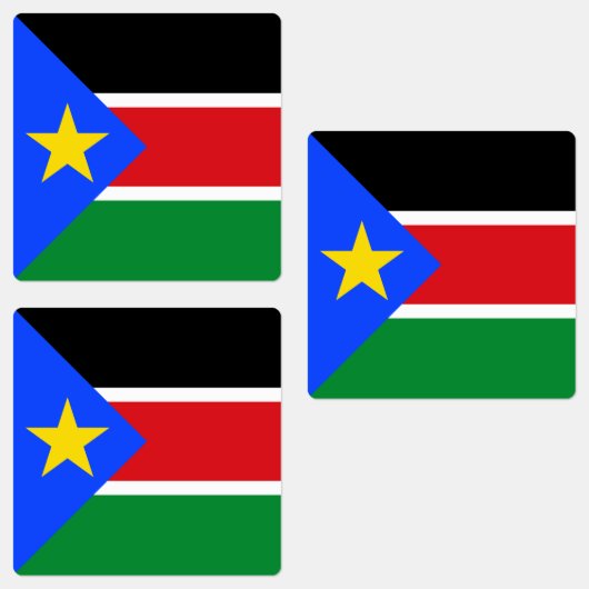 Étiquettes Drapeau du Soudan du Sud (Groupe)