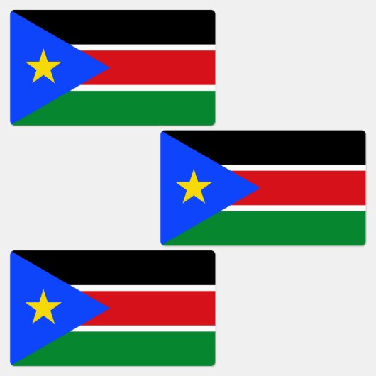 Étiquettes Drapeau du Soudan du Sud (Groupe)
