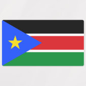 Étiquettes Drapeau du Soudan du Sud (Design 1)