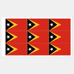 Étiquettes Drapeau du Timor oriental