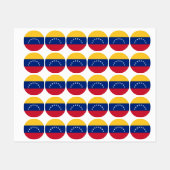 Étiquettes Drapeau du Venezuela (Feuille)