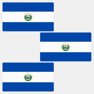 Étiquettes Drapeau El Salvador