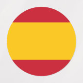 Étiquettes Drapeau espagnol (Design 1)