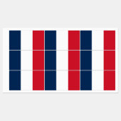 Étiquettes Drapeau français (Feuille)