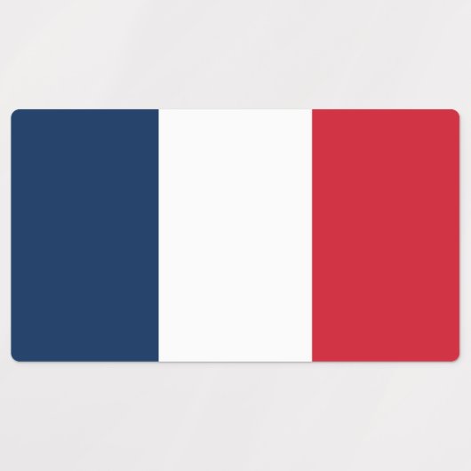 Étiquettes Drapeau français (Design 2)