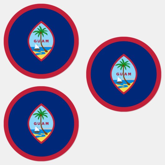 Étiquettes Drapeau Guam (Groupe)
