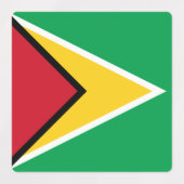 Étiquettes Drapeau Guyana (Design 2)