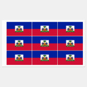 Étiquettes Drapeau Haïti (Feuille)