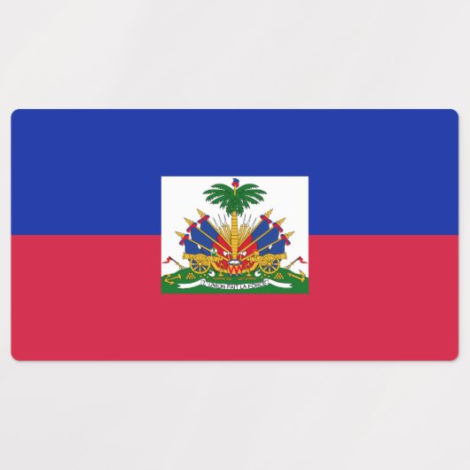 Étiquettes Drapeau Haïti (Design 2)