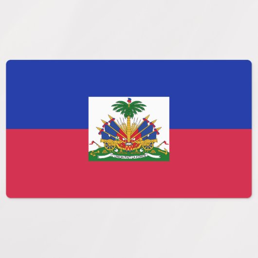 Étiquettes Drapeau Haïti (Design 1)