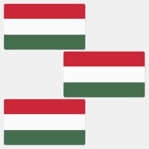 Étiquettes Drapeau Hongrie