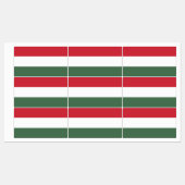 Étiquettes Drapeau Hongrie (Feuille)