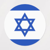 Étiquettes Drapeau Israël (Design 2)