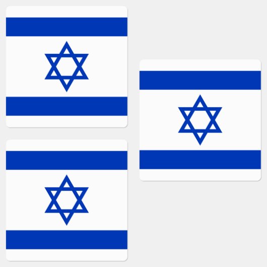 Étiquettes Drapeau Israël (Groupe)