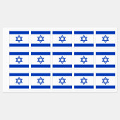 Étiquettes Drapeau Israël (Feuille)
