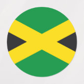 Étiquettes Drapeau jamaïcain (Design 1)