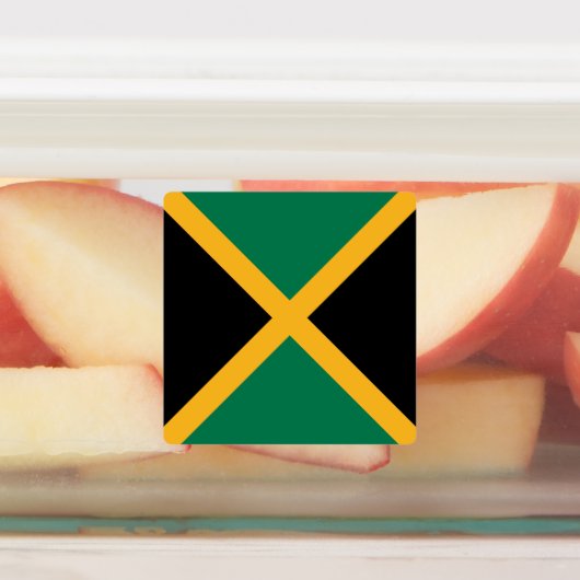 Étiquettes Drapeau Jamaïque (Apposé)