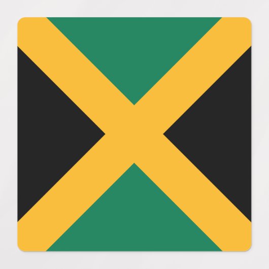 Étiquettes Drapeau Jamaïque (Design 1)