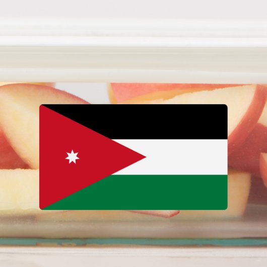 Étiquettes Drapeau Jordanie (Apposé)
