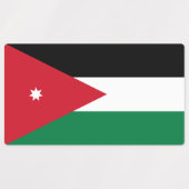 Étiquettes Drapeau Jordanie (Design 1)