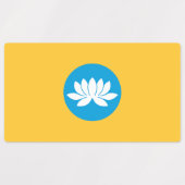 Étiquettes Drapeau Kalmykia (Design 1)