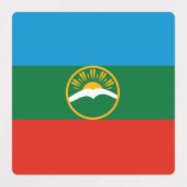 Étiquettes Drapeau Karachay Cherkessia (Design 1)