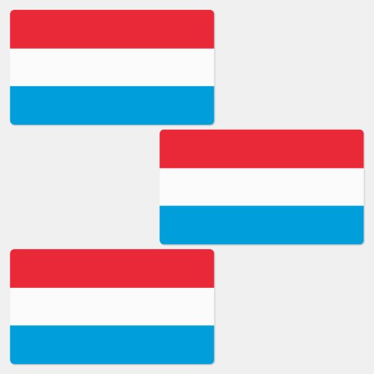 Étiquettes Drapeau Luxembourg (Groupe)