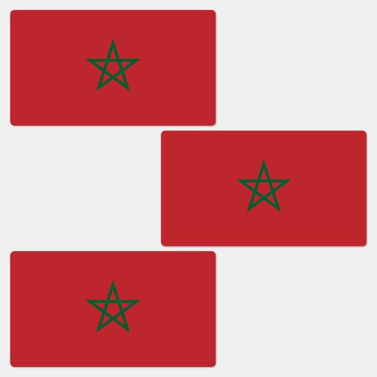 Étiquettes Drapeau Maroc (Groupe)