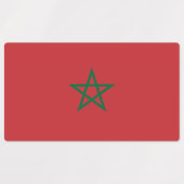 Étiquettes Drapeau Maroc (Design 2)