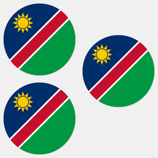 Étiquettes Drapeau Namibie (Groupe)