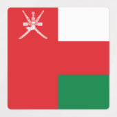 Étiquettes Drapeau Oman (Design 1)