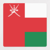 Étiquettes Drapeau Oman (Design 2)