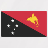 Étiquettes Drapeau Papouasie-Nouvelle-Guinée (Design 1)