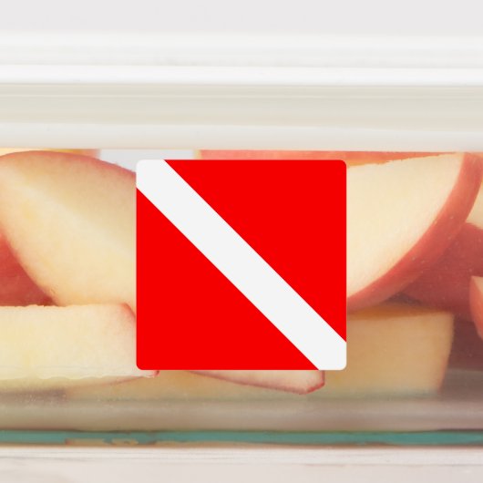 Étiquettes Drapeau Plongée Plongée Plongée Plongée Diver Down (Apposé)