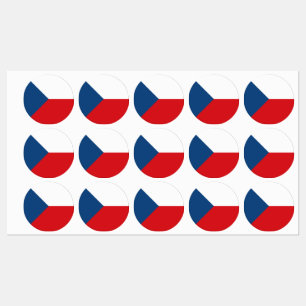 Étiquettes Drapeau République tchèque