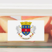 Étiquettes Drapeau Saint-Barthélemy (Apposé)