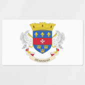 Étiquettes Drapeau Saint-Barthélemy (Design 2)