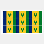 Étiquettes Drapeau Saint-Vincent (Feuille)