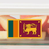 Étiquettes Drapeau Sri Lanka (Apposé)