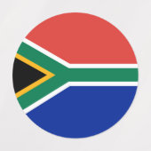 Étiquettes drapeau sud-africain (Design 1)