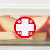 Étiquettes Drapeau suisse, edelweiss, cantons et danseurs (Apposé)