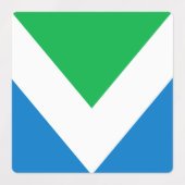 Étiquettes Drapeau végétal international (Design 1)