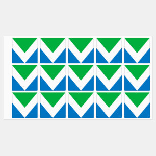 Étiquettes Drapeau végétal international