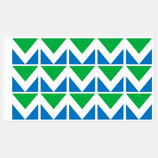 Étiquettes Drapeau végétal international (Feuille)
