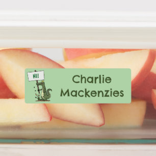 Étiquettes Drôle crocodile alligator dessin personnalisé