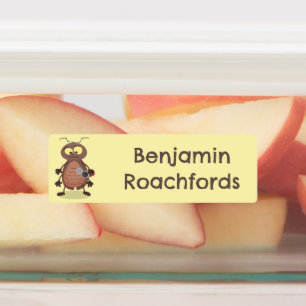 Étiquettes Drôle de dessin animé de cafards amusant personnal