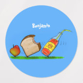 Étiquettes Drôle de dessin animé de fourmis (Design 1)