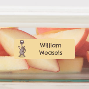 Étiquettes Drôle dessin animé en toile personnalisée