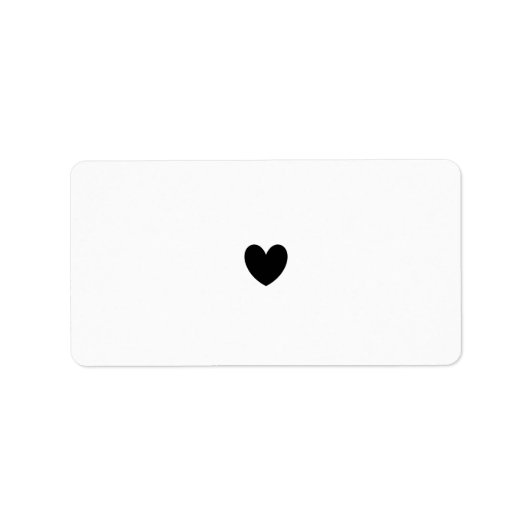 Étiquettes du coeur noir (Devant)